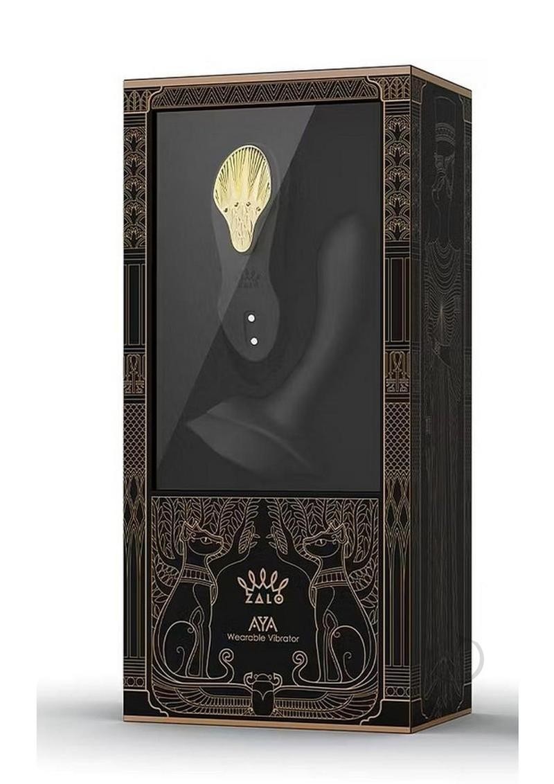 Wearable Vibrator Rechargeable Black Zalo Usa Remote Control App Controlled