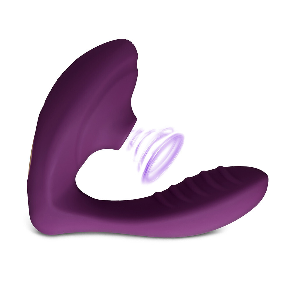 2 in 1 Clitoral Sucking Vibrator G-Spot Stimulation and Wearable Dildo 20 Mode
