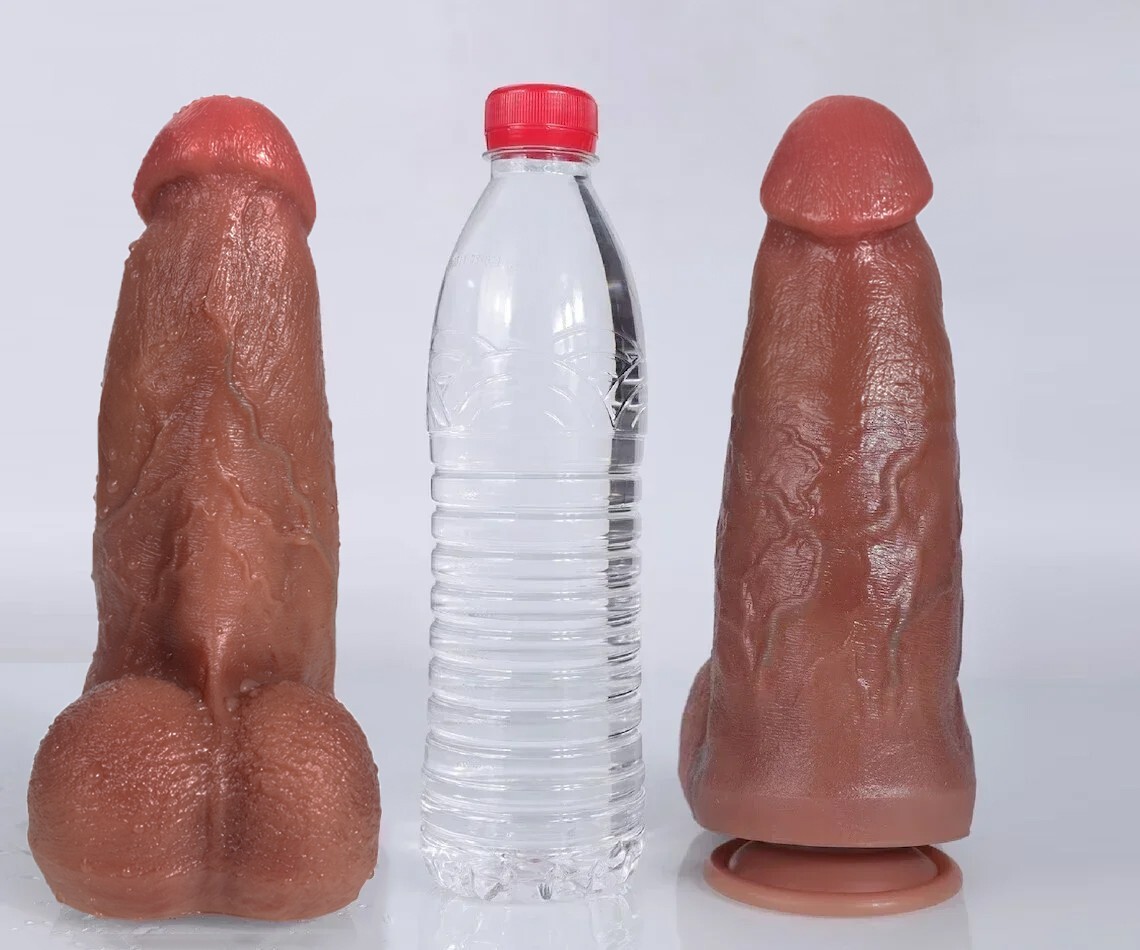 9.4 Inch Huge Thick Big Flesh Dildo – Realistic BBC Anal G Spot Dildo Stimulator