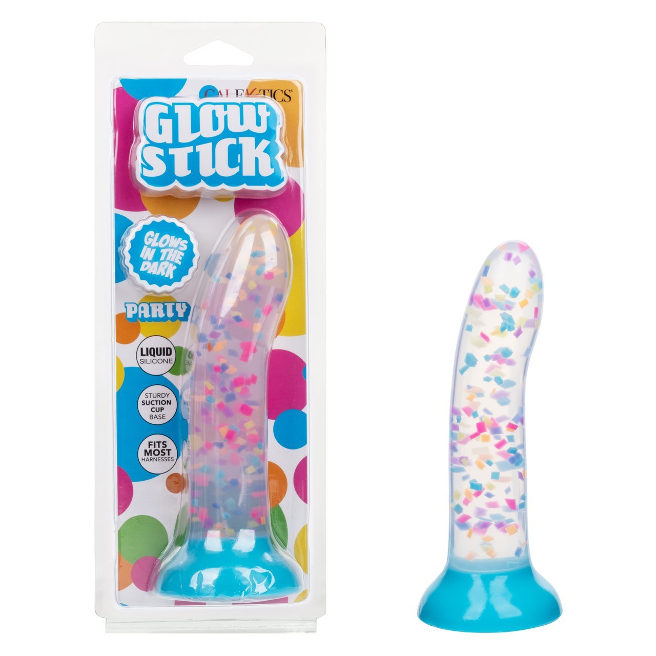 California Exotic Calexotics Glow Stick Party Dildo with Suction Cup Based, New