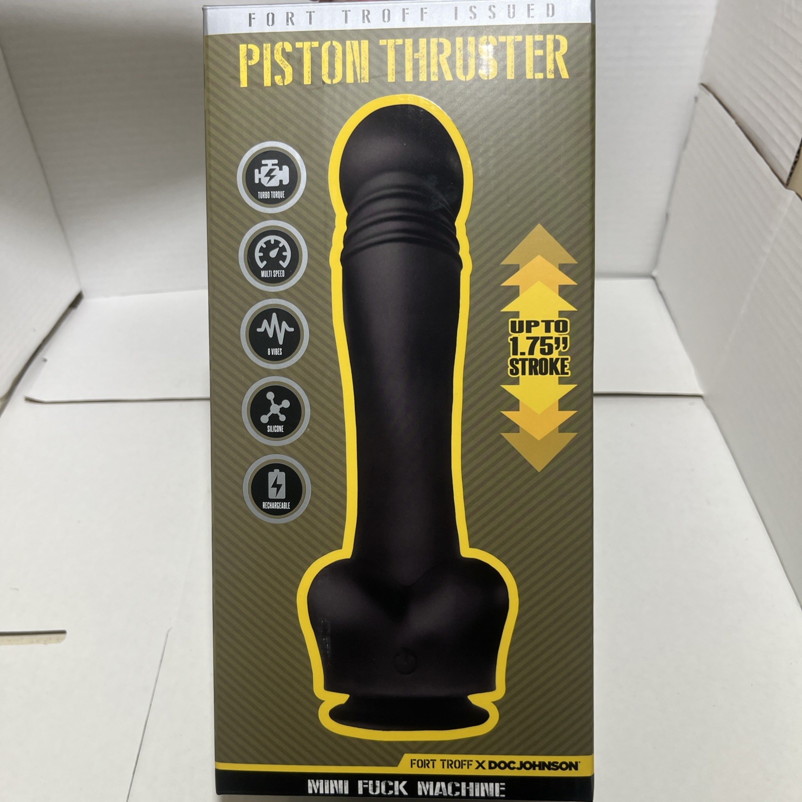 Doc Johnson- Fort Troff Issued Piston Thruster Mini F Machine New In Box