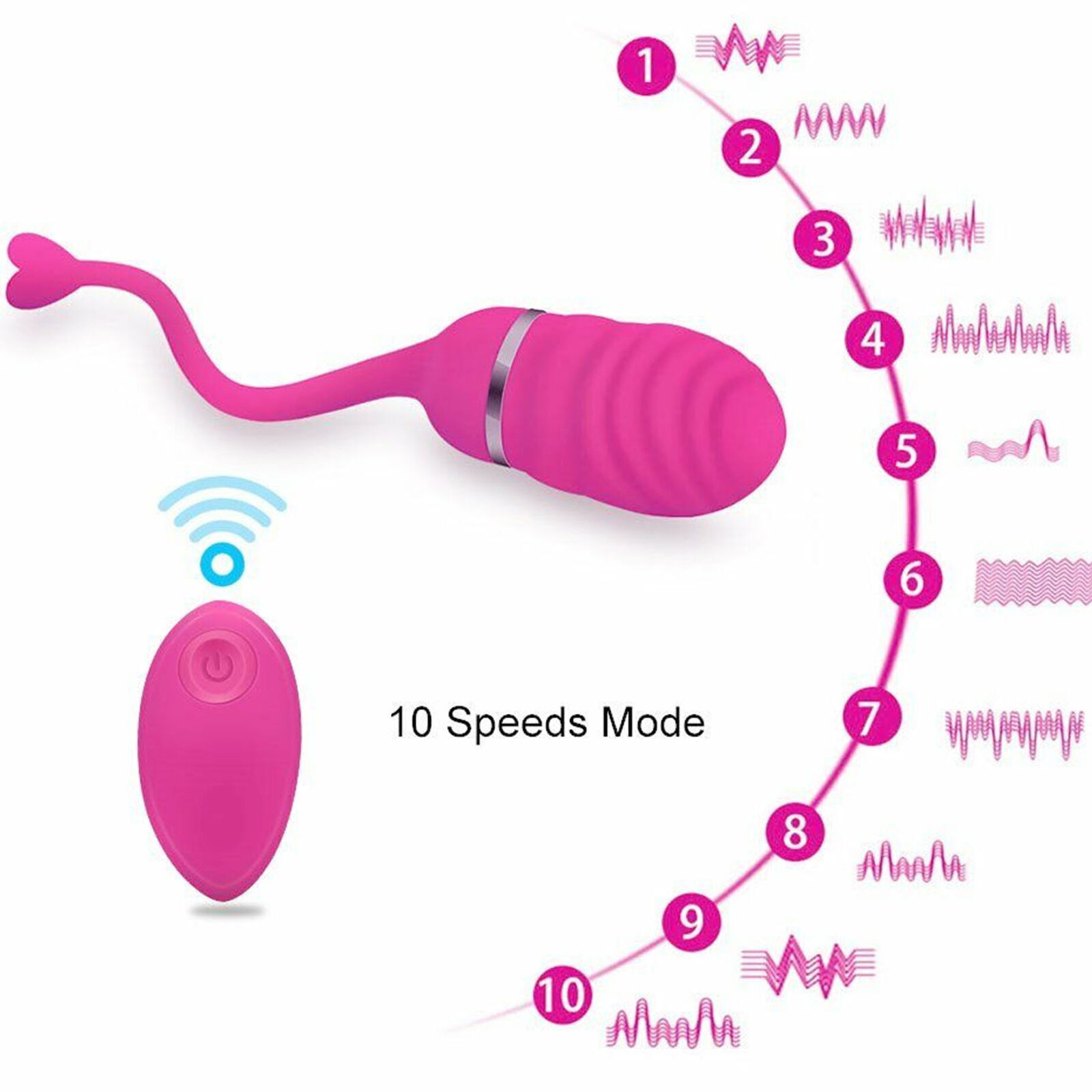 Remote-Wearable-Multispeed-Bullet-Egg-Vibrator-G-Spot-Couple-Women-Sex-Toys