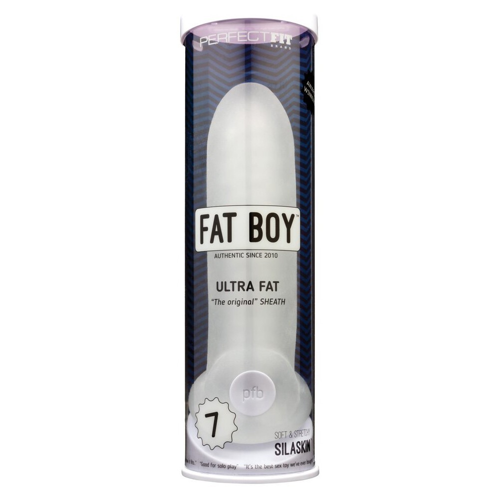 Perfect Fat Boy Original Ultra Fat 7″ Penis Sleeve Clear