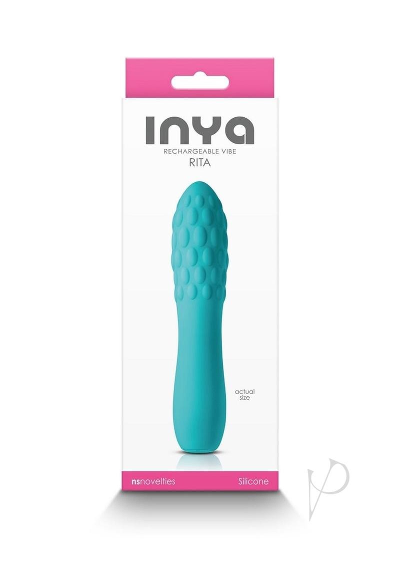 Inya Rita Rechargeable Silicone Vibrator – Teal