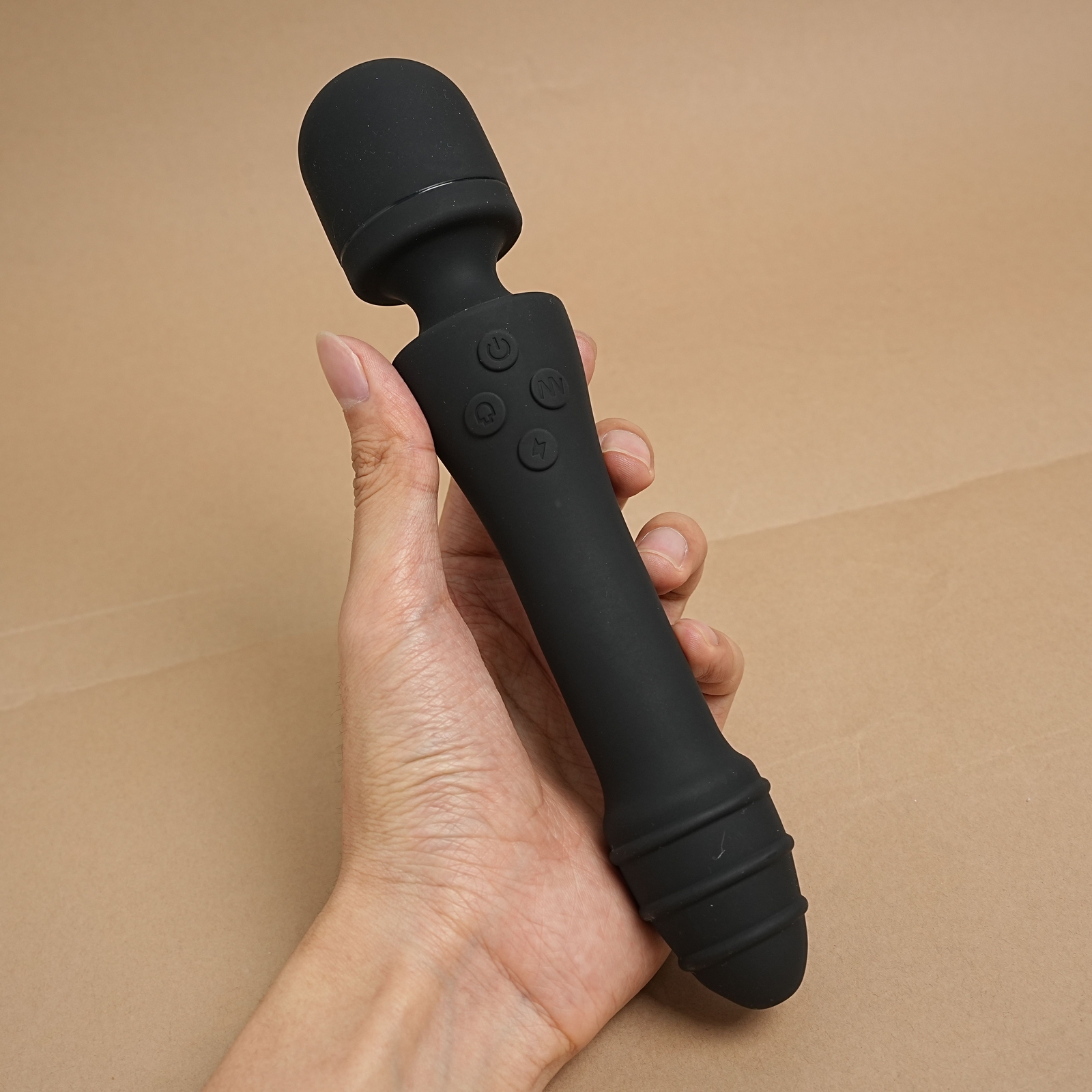 G-spot Dual Vibrator Dildo Heated Anal Plug Clitoris Massager Wand Women Sex Toy