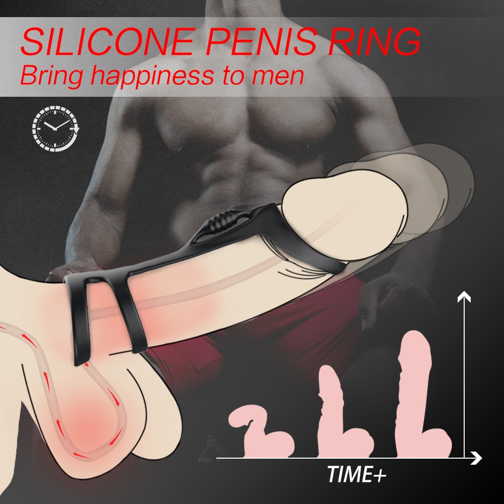 Penis-Extender-Enlarger-Sheath-Male Enhancer Ball-Stretch-Sleeve-Girth-Ring Men
