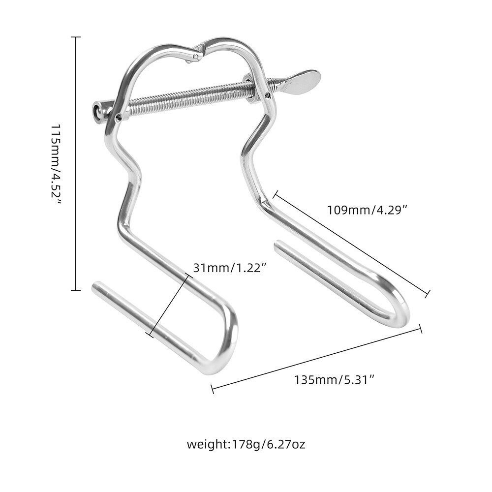 Huge Anal Plug Adjustable Dilator Vaginal Anus Speculum Mirror Expander