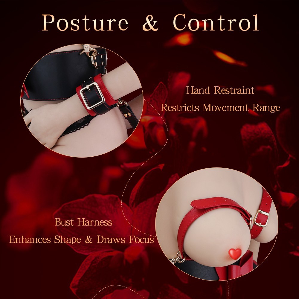 BDSM Bondage Restraints Set Couples Sex Toys Handcuffs Breast&Leg Restraints Kit