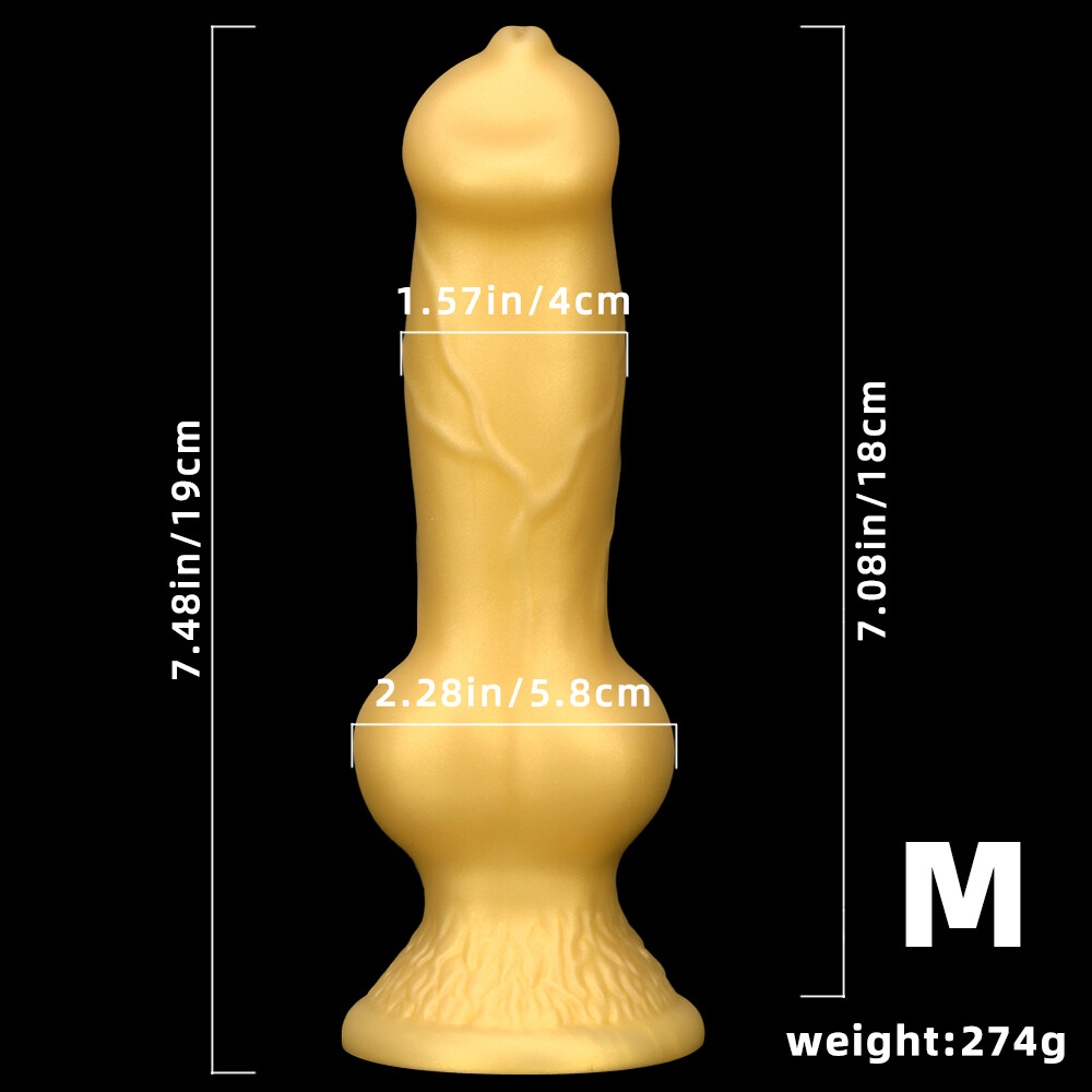 7.4″ Small Anal Butt Plug Penis Knot Dildo Dong Women Adult Masturbator Sex Toy