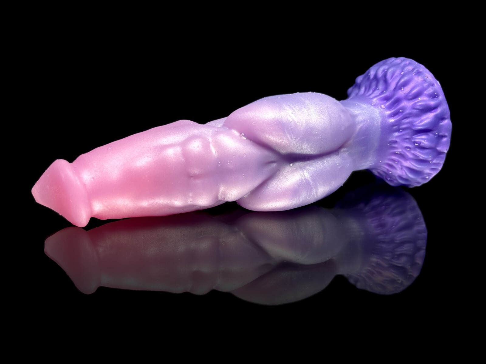 Knotted Werewolf Jacob Huge Dong Adult Sex Toy Platinum Silicone Penis made USA