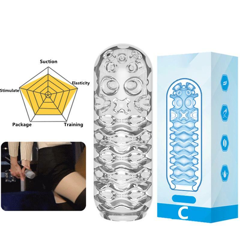 Pocket Pussy Male Masturbator Jelly Penis Sleeve Stroker Cup Sex TOY for Men