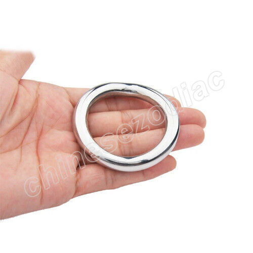 Metal Cock Ring Penis Bondage Lock Cock Ring Heavy Duty Male Metal BallStretcher