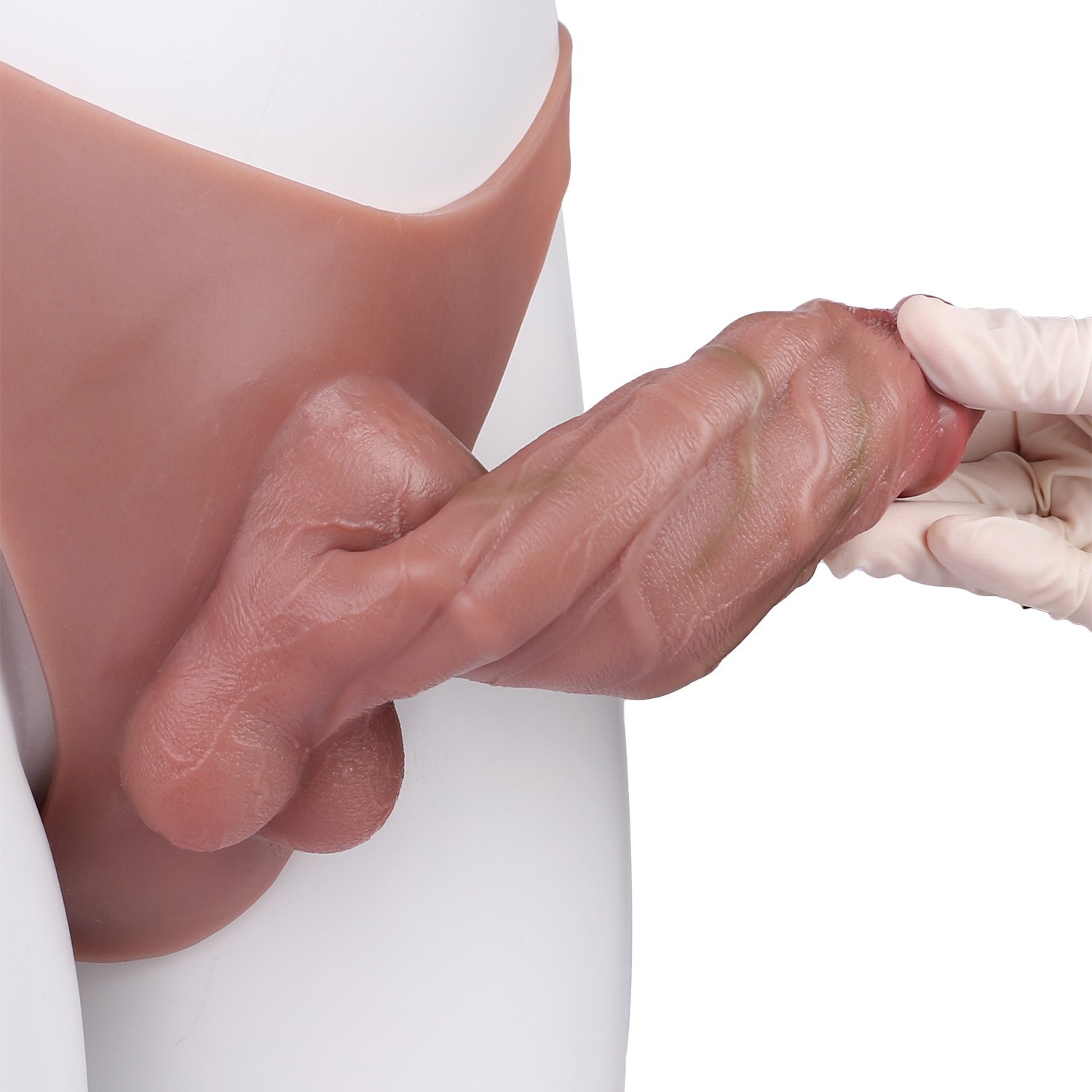 Silicone Pants With Realistic Hollow Dildo Wearable Penis Sleeve Male Sex Toys
