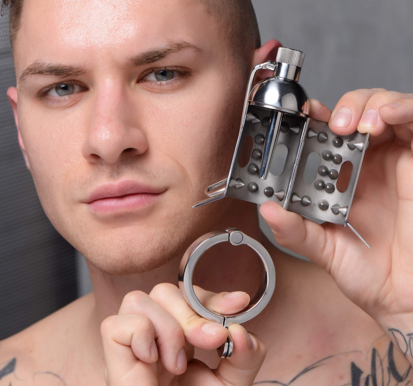 Master Series Spiked Chamber Chastity Cage