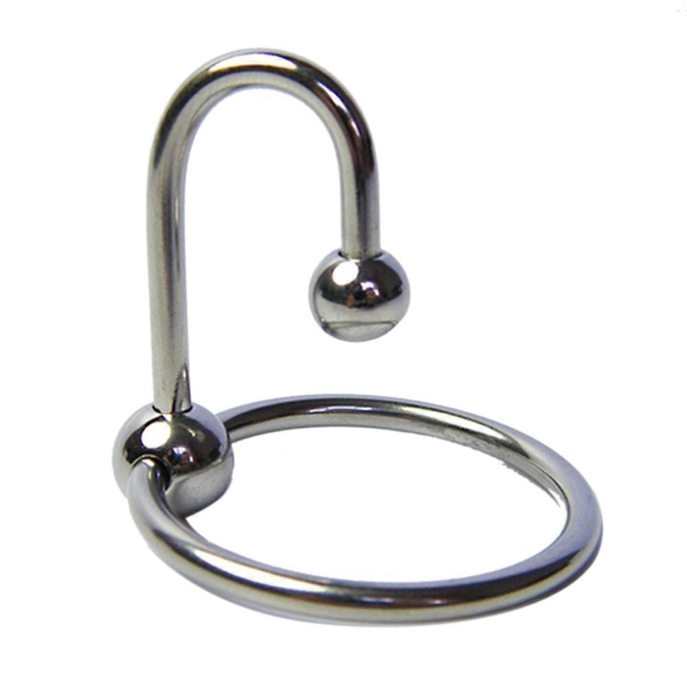 Dual Ball Stainless Steel Cock Penis Head Glans-Ring-Sex Increase Orgasm Urethra