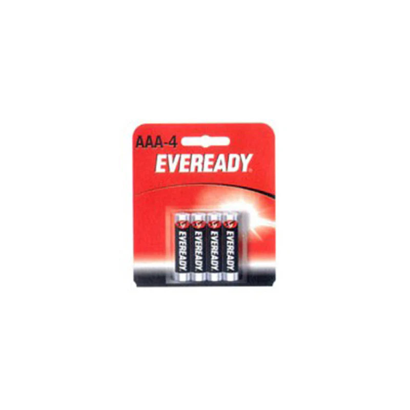 AAA Batteries 4 Pack Super Heavy Duty Carbon Zinc Black