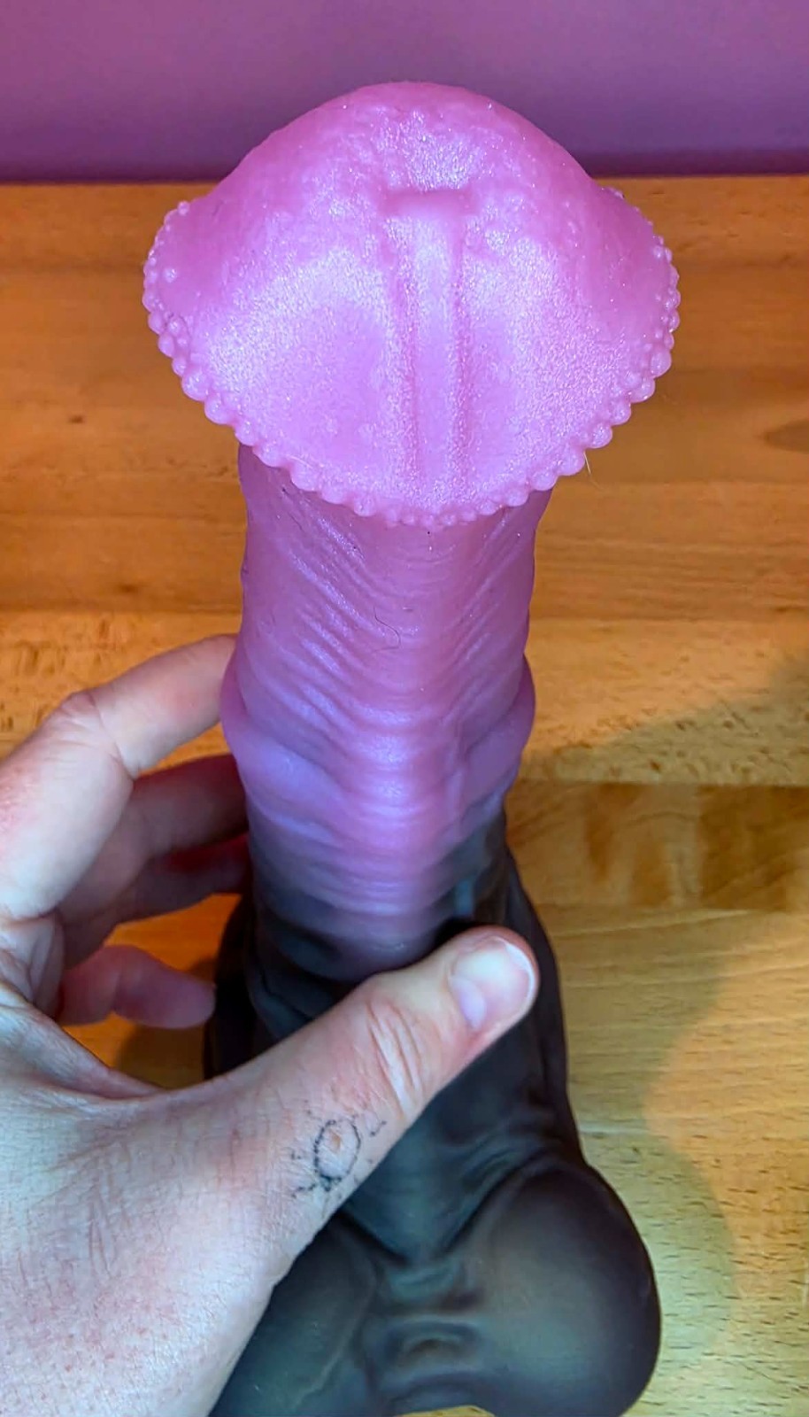 XXL Novelty Pink & Brown Centaur Creature Dildo @ Synful Dezirez
