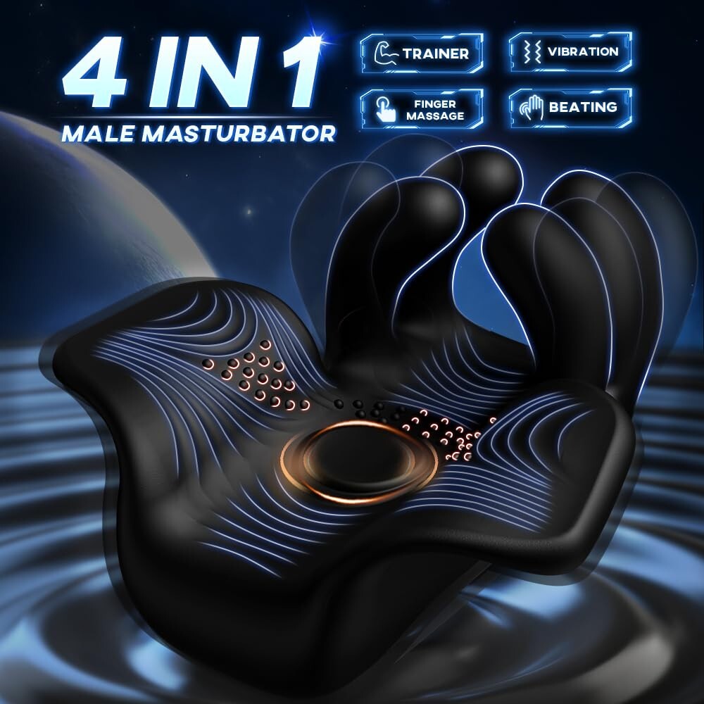 Vibrating Male Stroker Penis Trainer Glans Stimulator for Training Sex Toys Men