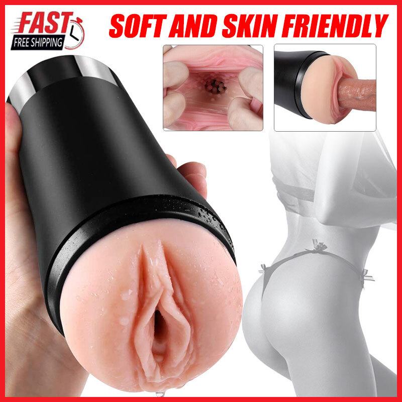Electric Masturbator Cup Automatic Stroker Handsfree Male Pocket Pussy Sex Toy