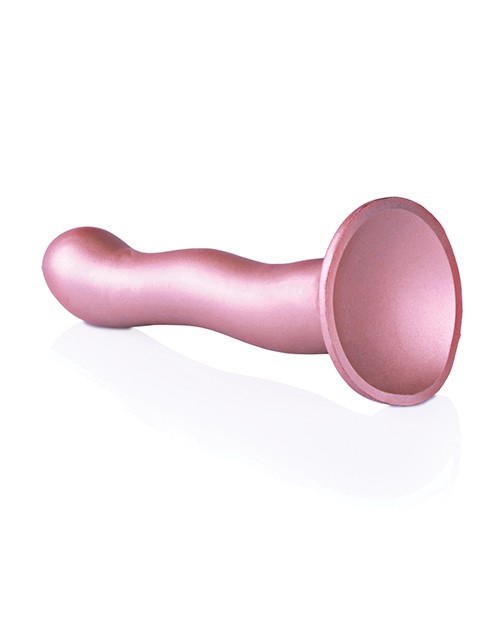 Shots America Ouch 7 in. Curvy G-Spot Dildo – Rose Gold