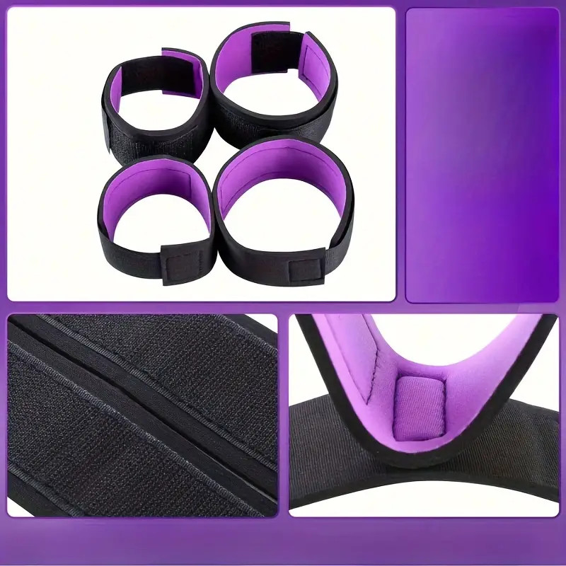 Bondage Restraints Kit Women Men Ankle Wrist Hnad Cuffs Bed Cuffs Slave Sex Toys