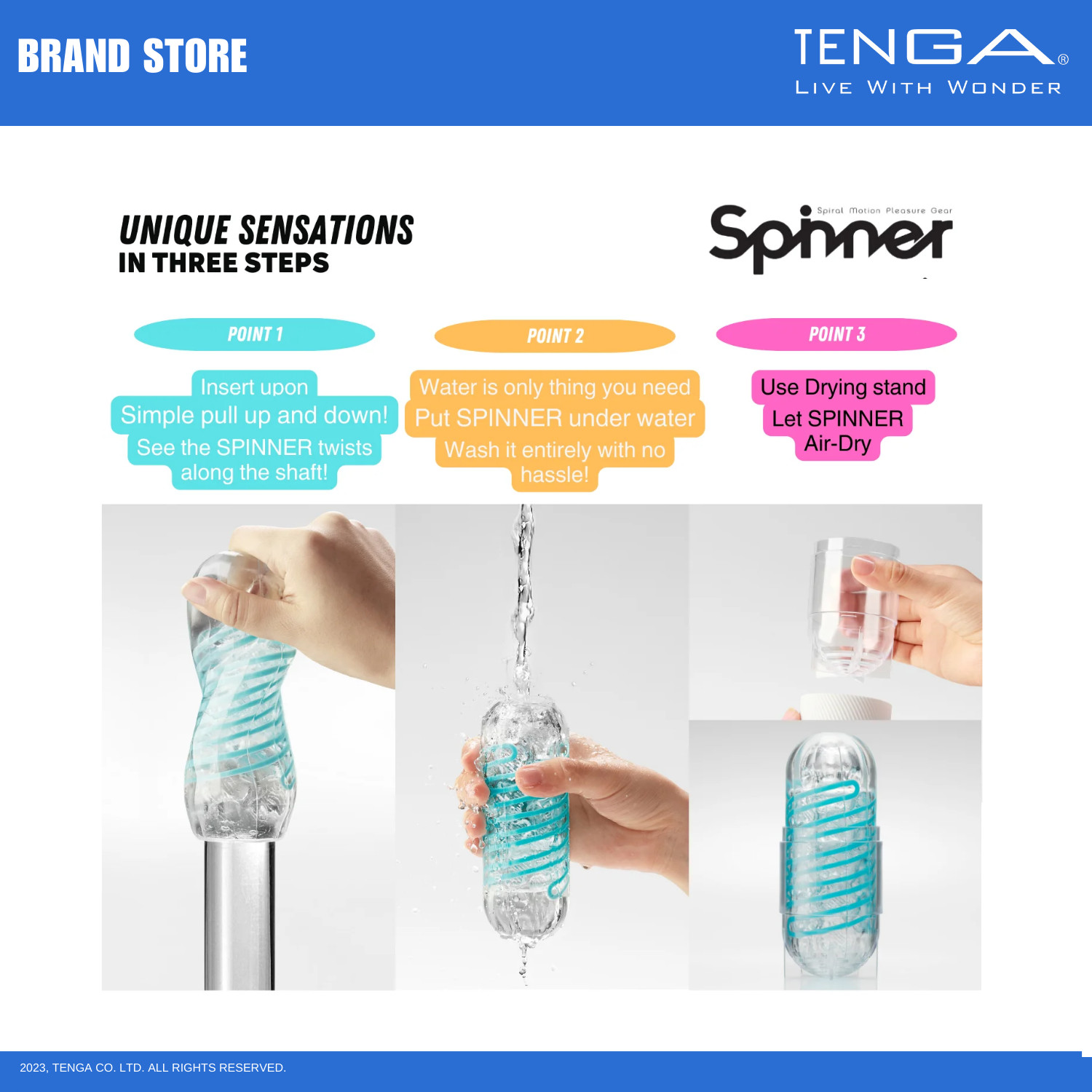 TENGA SPINNER Reusable Spinning Stroker Starter Kit Set