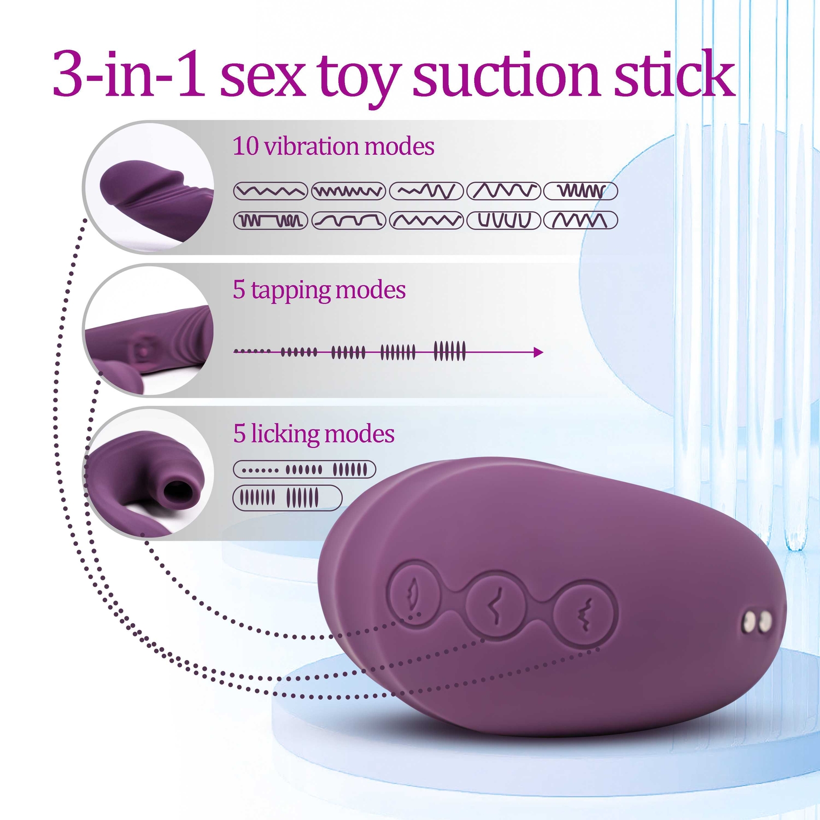 Sucking Vibrator Clit Sucker Dildo G-spot Stimulator Massager Sex Toys Women New