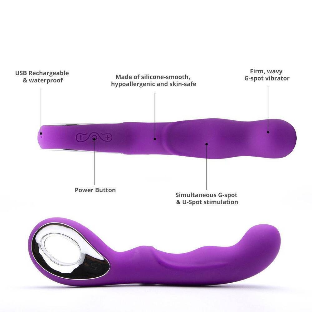 Multispeed Vibrator G-Spot Massager Sex Toy Adult Dildo Wand USB Rechargeable