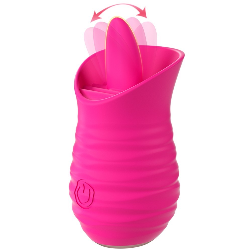 Tongue Licking Clitoral Massager Oral Pleasure Travel Vibrator Sex Toy for Women