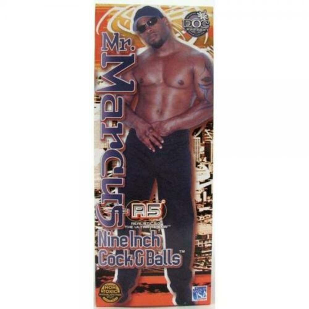 Porn Star Mr. Marcus Cock & Balls R5 Suction Cup Dildo Harness Compatible 9 In.