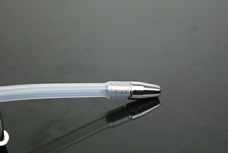 Cock-Plastic-Pipe-with-Penis-Ring-Stainless-Steel-Urinary-Fetish-Chastity-Toy