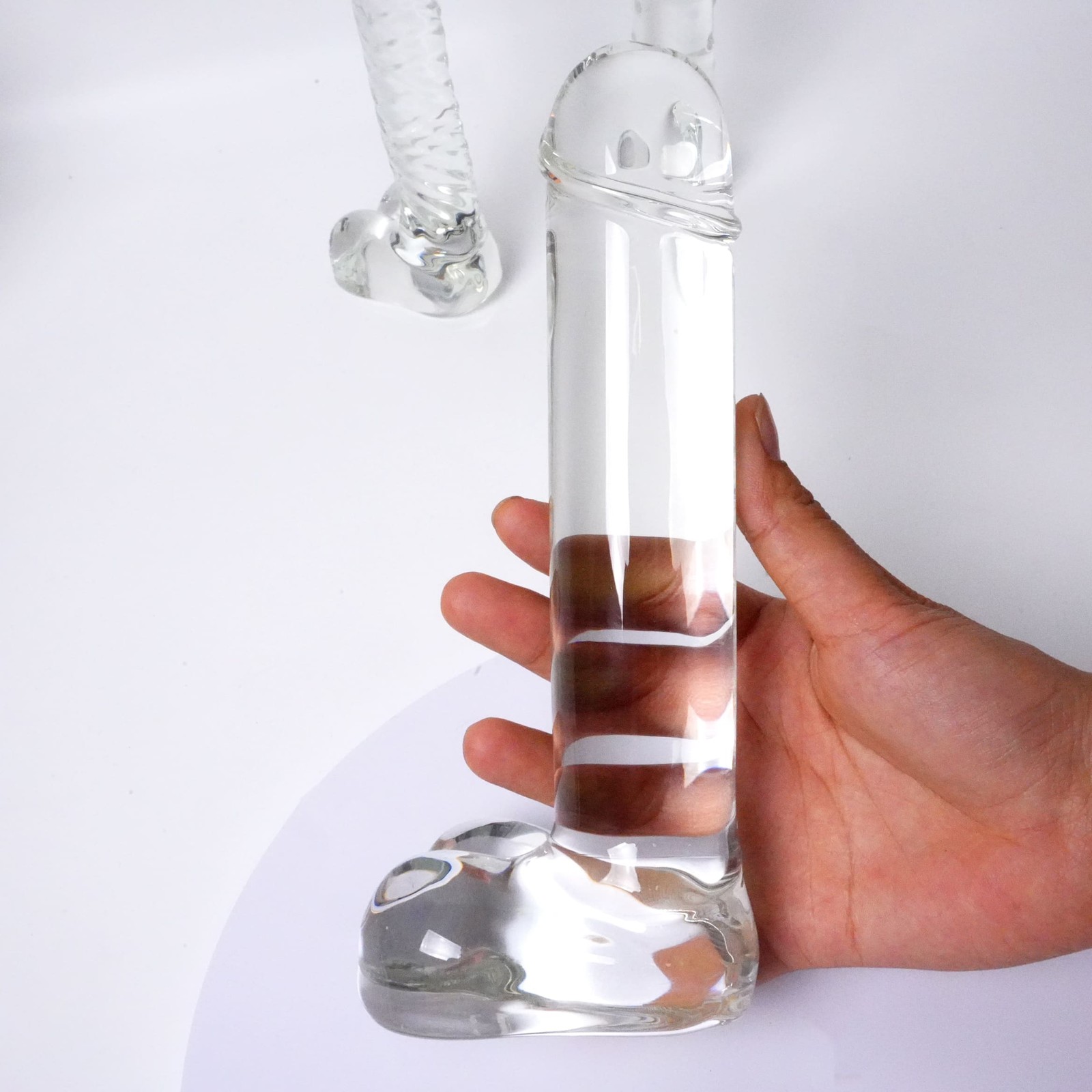 Glass Anal Plug 3-Types Dildo Plug Vaginal Prostate Massager Training Sex Toy