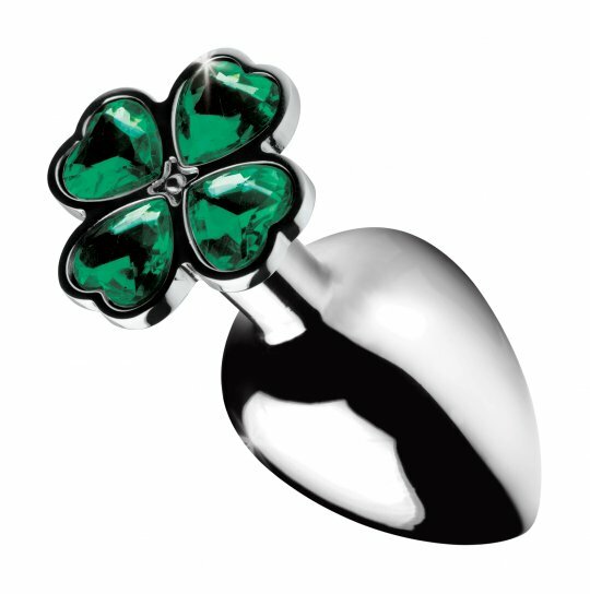 Lucky Irish Four Leaf Clover Gem Anal Butt Plug Size Med – Luck Of The Irish