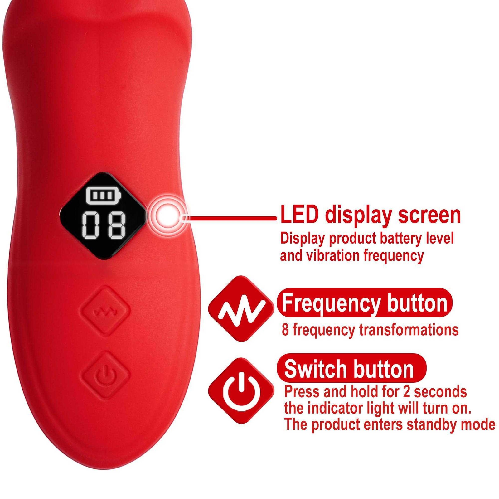 LED Licking Vibrato Orgasm Dildo Sex Toy Women Clit Anal Plug G-Spot Stimulator