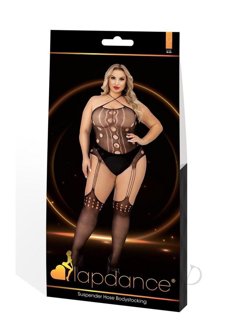 Lapdance Suspend Hose Bodystock Qs Blk