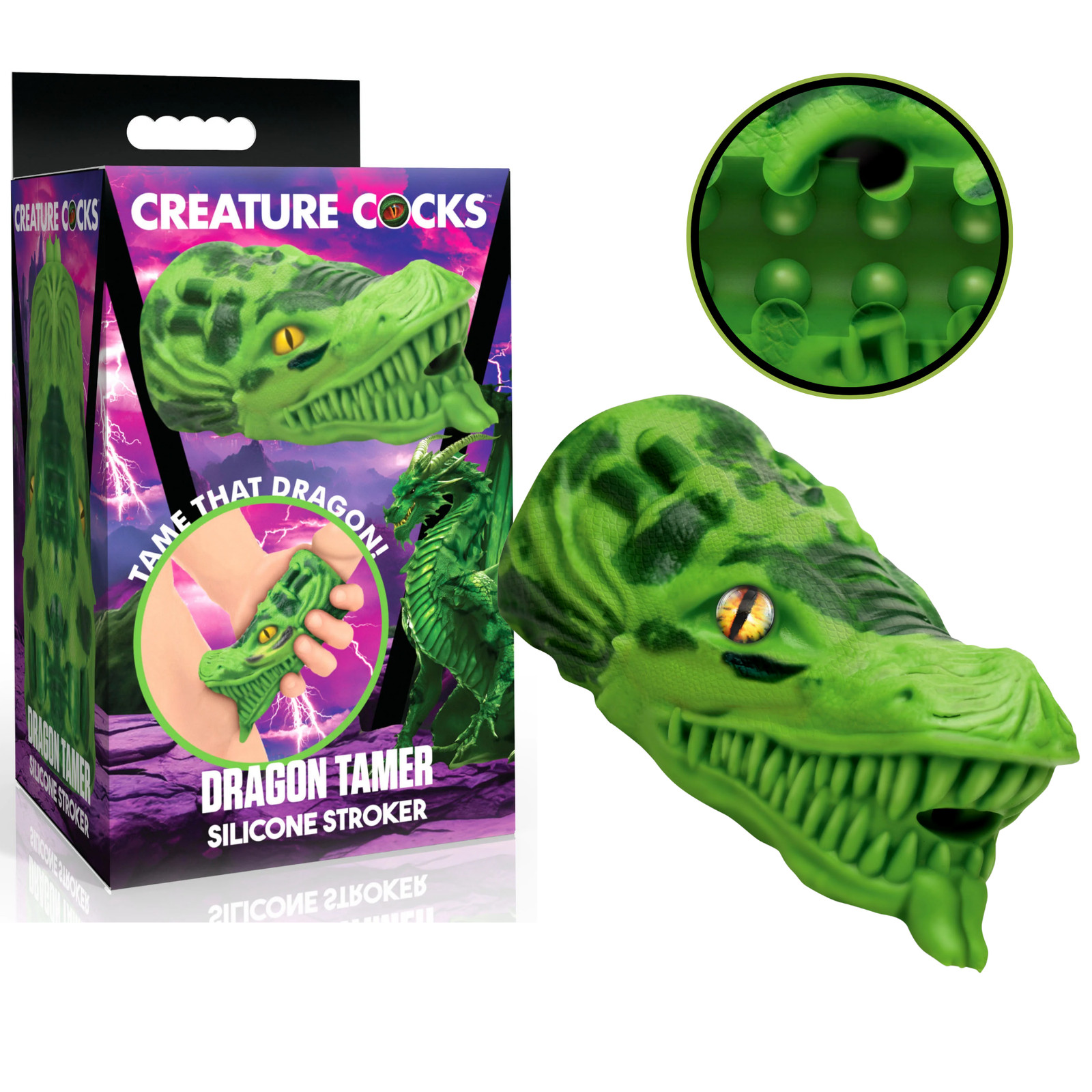 Silicone Stroker Fantasy Masturbator Realistic Dragon Men Masturbating Sex Toy