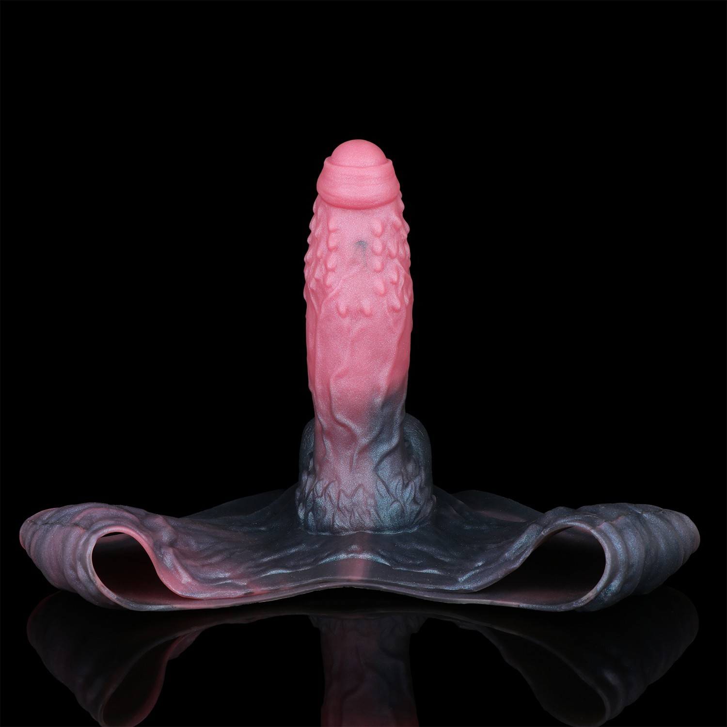 One-Piece Silicone Male Enhancer Cock Sheath Hollow Extender for Men Realistic
