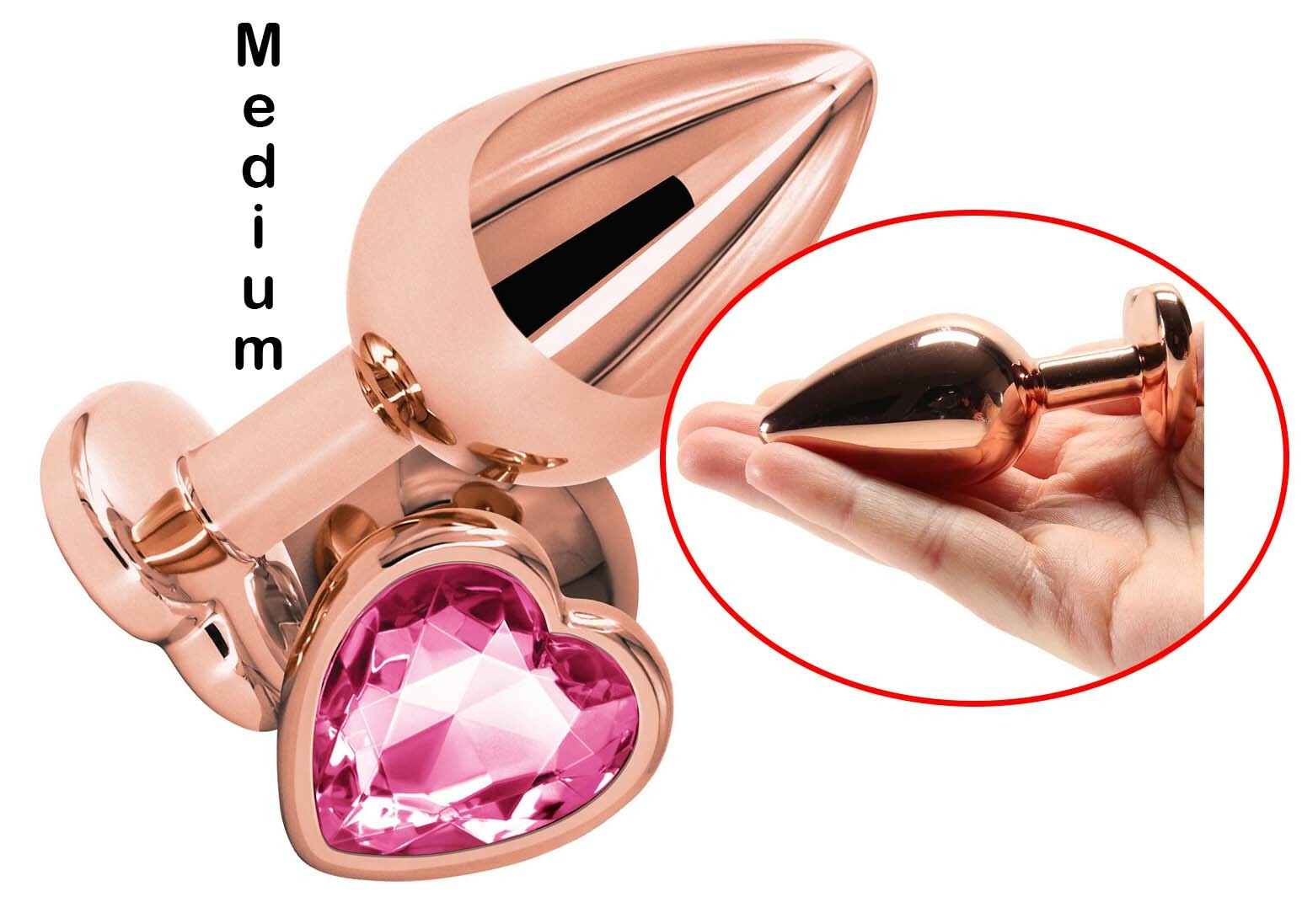 Lightweight Anal Plug Beginner Sex Toy Metal Butt Massager Stimulation Ass Play
