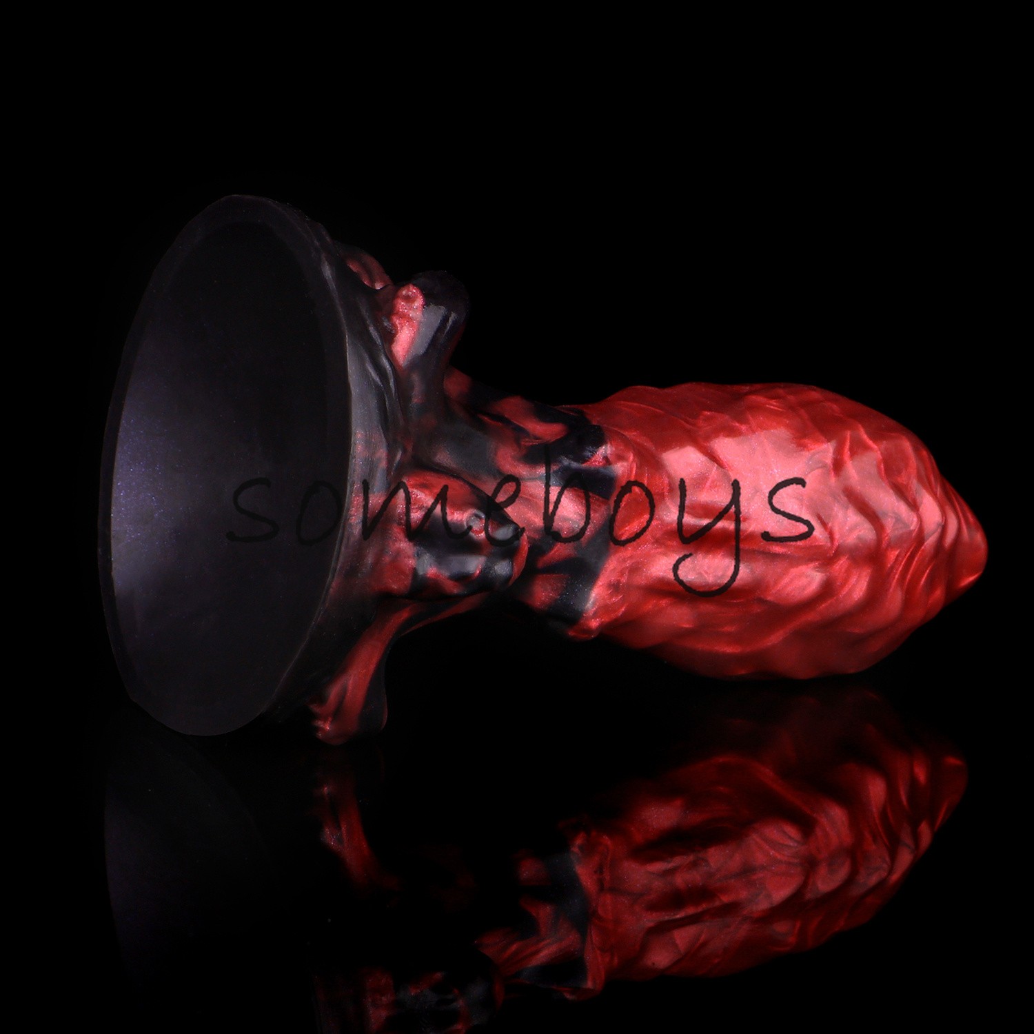 Red Anal Plug Fantasy Dildo with Sucker Silicone ButtPlug Anal Vagina Sex Toys