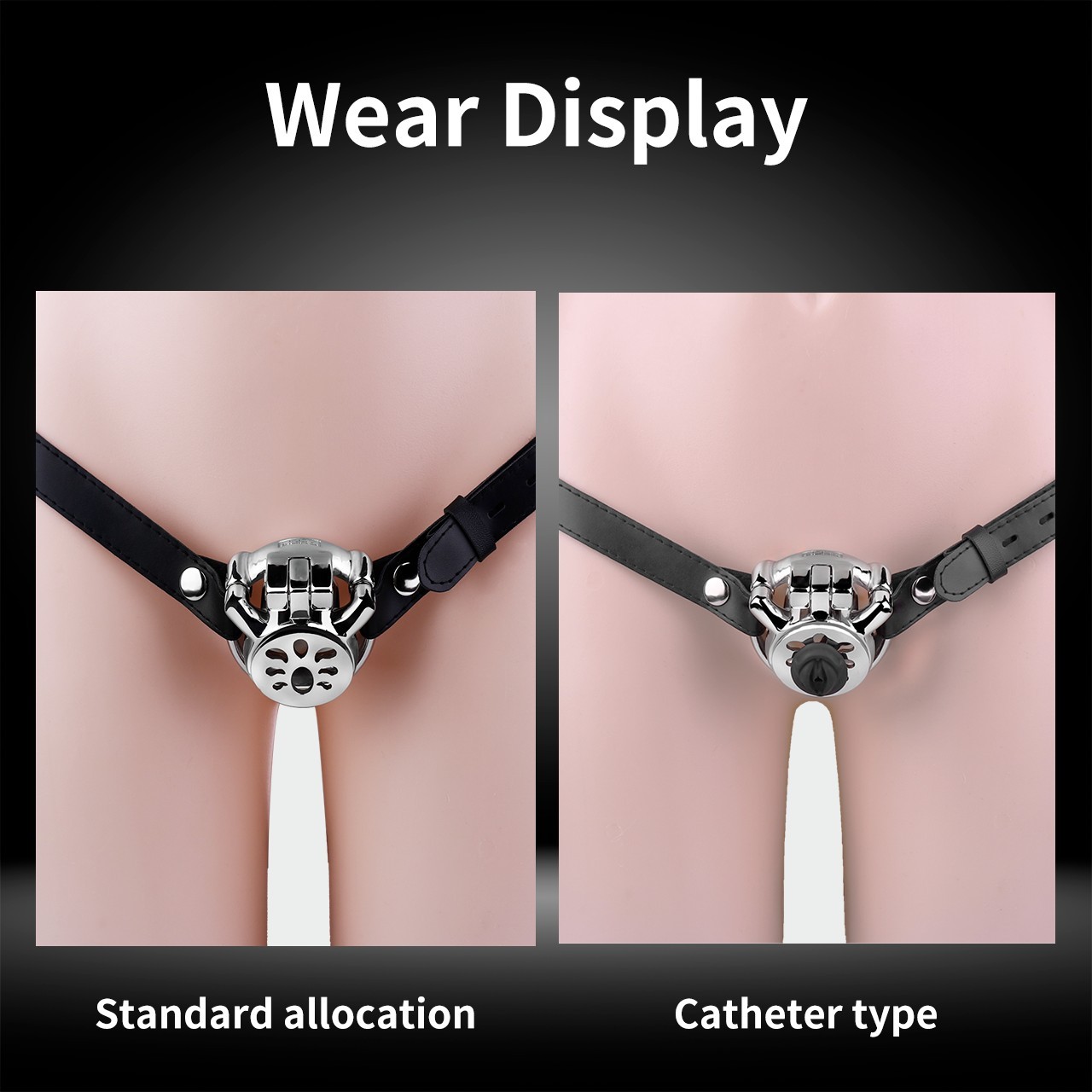 FRRK Heavy Duty Men Chastity Cage Device Strapon Ventilate Male Lock Cage Ring