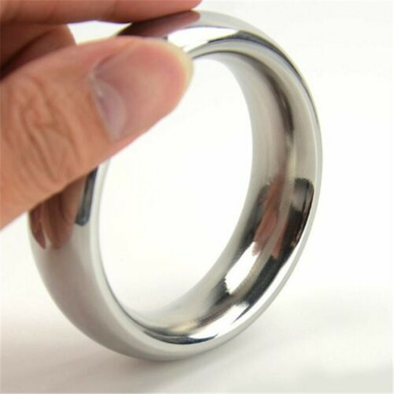 2″ Thick Heavy Stainless Steel Metal Silver Cock Ring Male Penis Enhancer US
