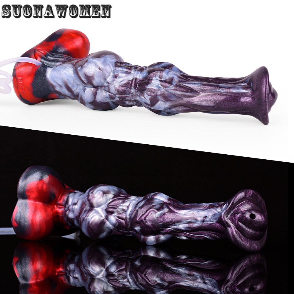 Ejacultion Dildo Knot Realistic Squirting Penis Spray Liquid Function Sex Toys