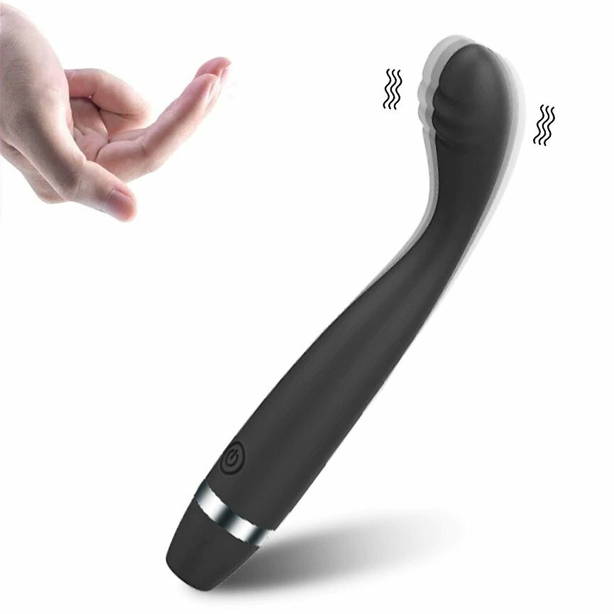 Slim Bendable Clitoral G Spot Vibrator Massager Wand Beginner Sex Toys for Women