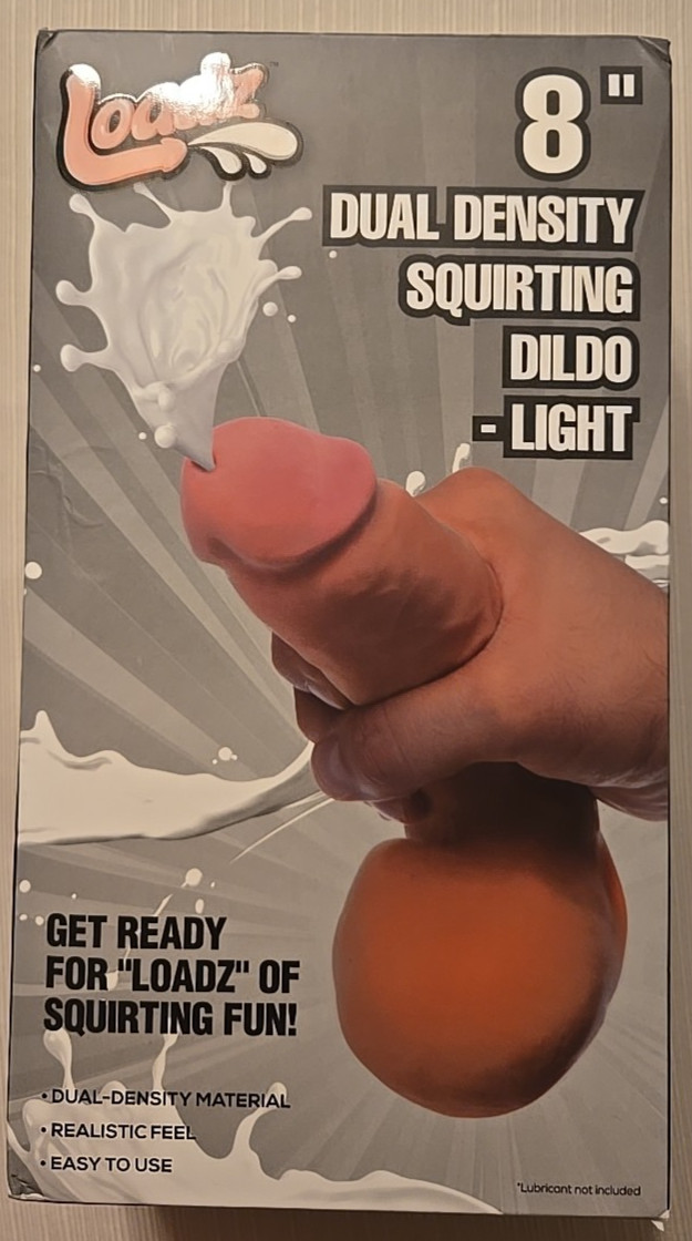 Loadz 8″ Dual Density Squirting Dildo – Light