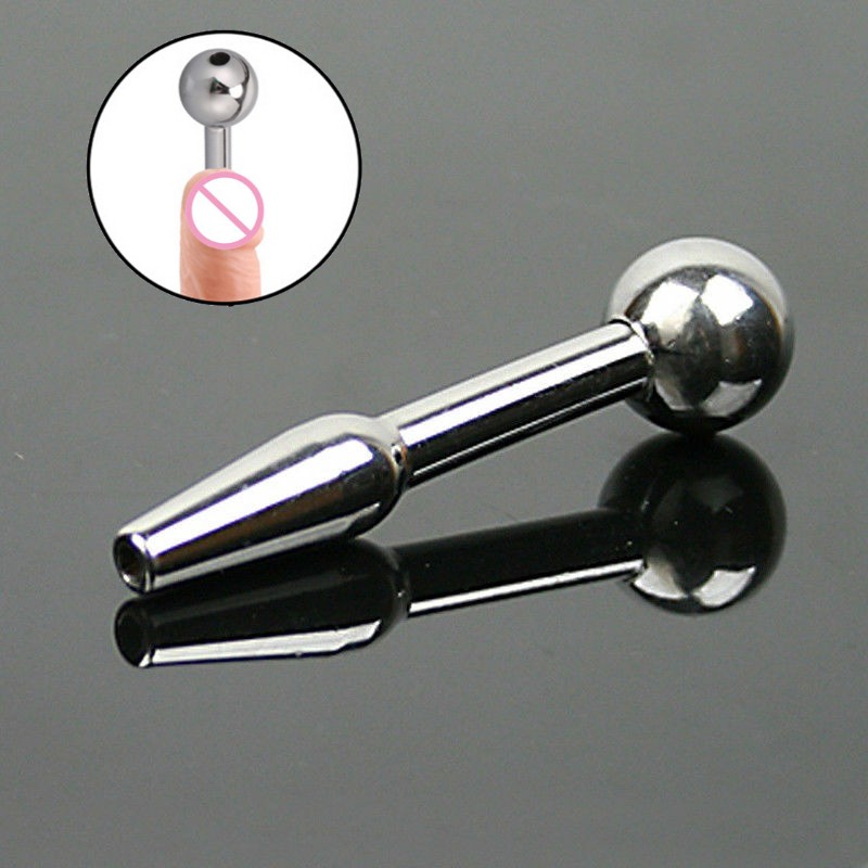 Hollow Urethral Plug Penis Stretcher Through-hole Sound Dilator Rod Plug Male