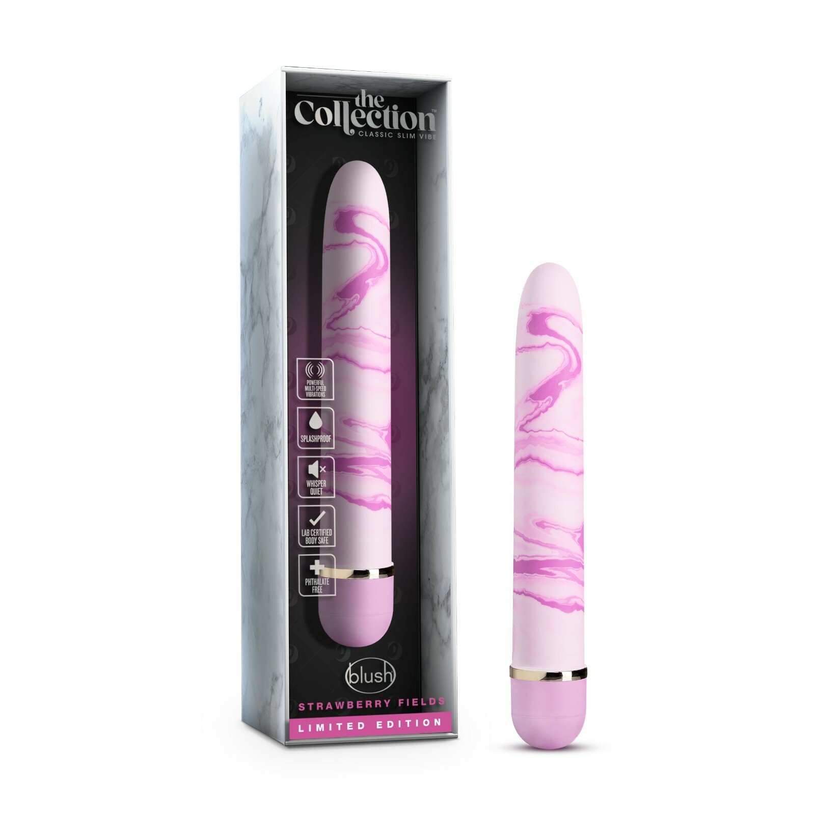 Blush The Collection 7 Inch Smooth Gentle Multi Speed Beginners Vibrator Pink
