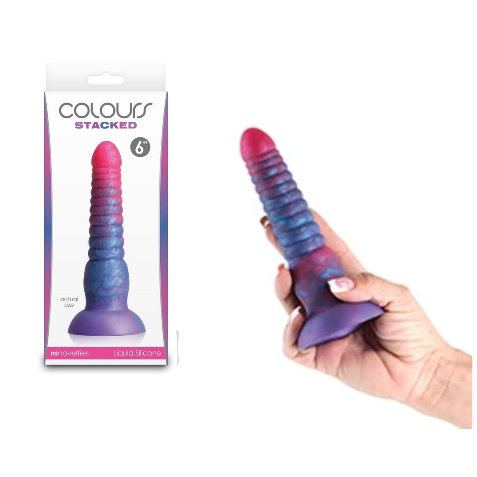 Multicolored Fantasy Silicone Dildo Travel Friendly G Spot Stimulator Adult Toy