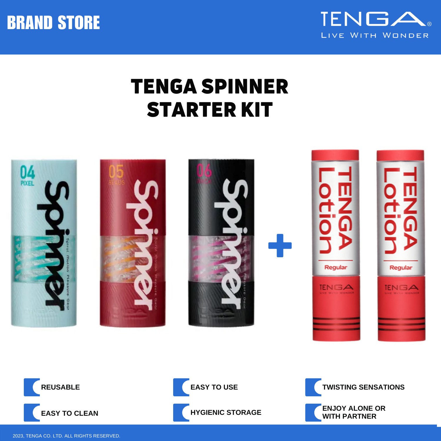 TENGA SPINNER Reusable Spinning Stroker Starter Kit Set