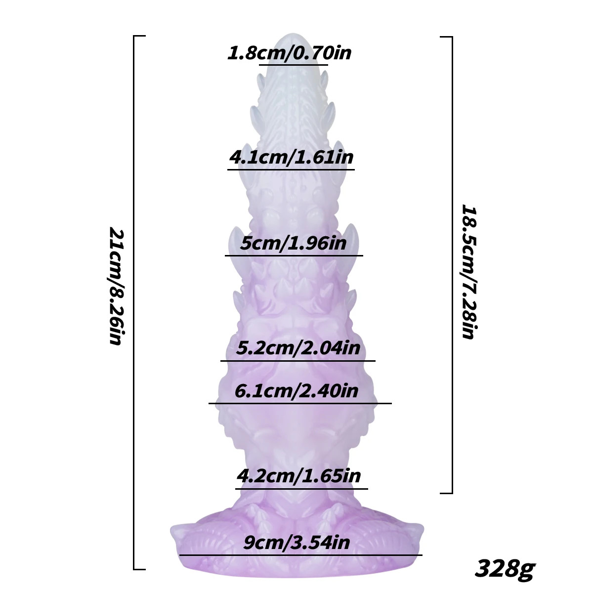New Purple Dildo Silicone AnalPlug Female G-spot Stimulation Masturbator Sex Toy