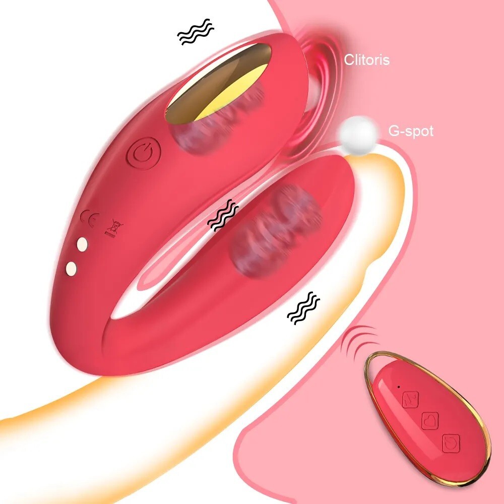 Double head Vibrator sex toy couple with remote control -Sex toy FAST SHIPPING